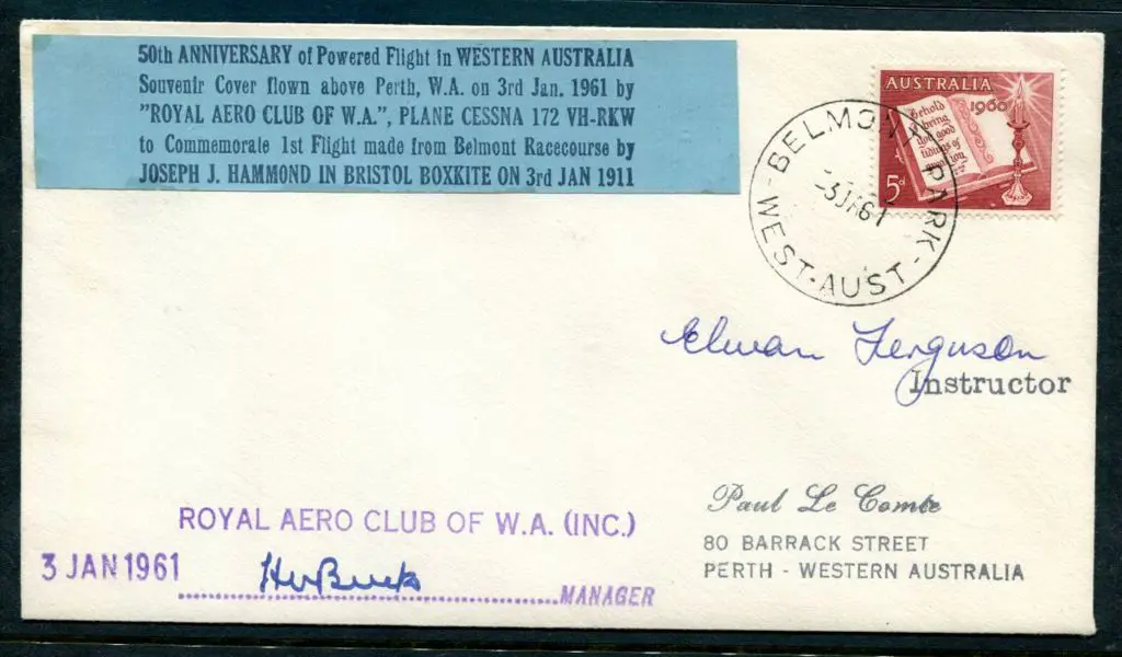 1961 (3rd Jan) "50th Anniversary of Powered Flight ... Image 1++