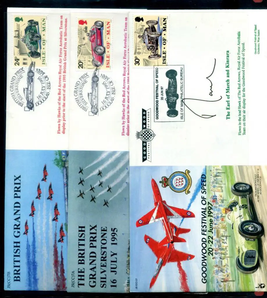 Great Britain 1995 & 1997 Red Arrows flown covers ... Image 1++