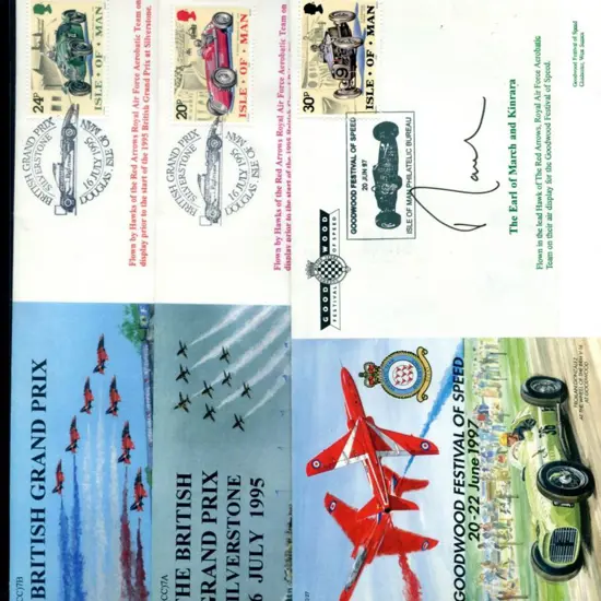 Great Britain 1995 & 1997 Red Arrows flown covers ...
