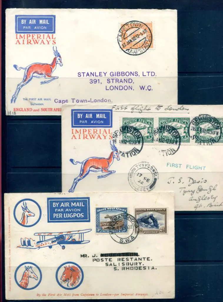 South Africa 1932 (27th Jan) Imperial Airways to ... Image 1++