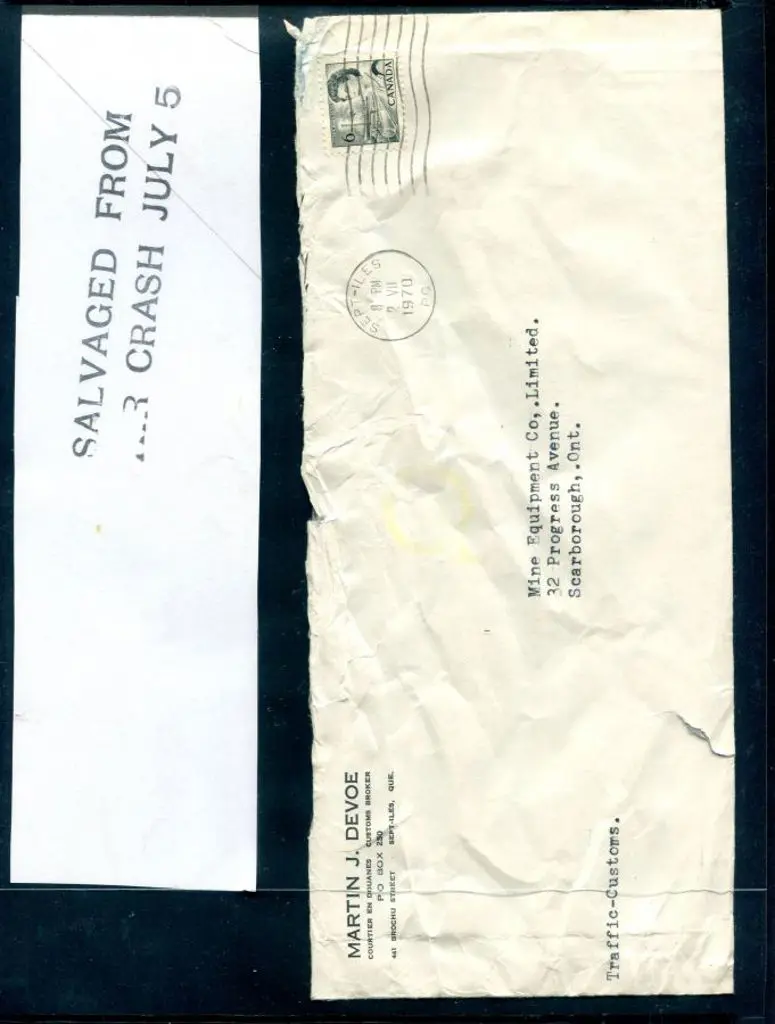 1970 (5th July) Ontario addressed "Martin J Devoe" ... Image 1++