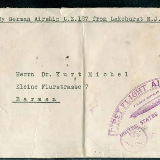 1928 (24th Oct) USA to Barmen, Germany bearing $1 ...