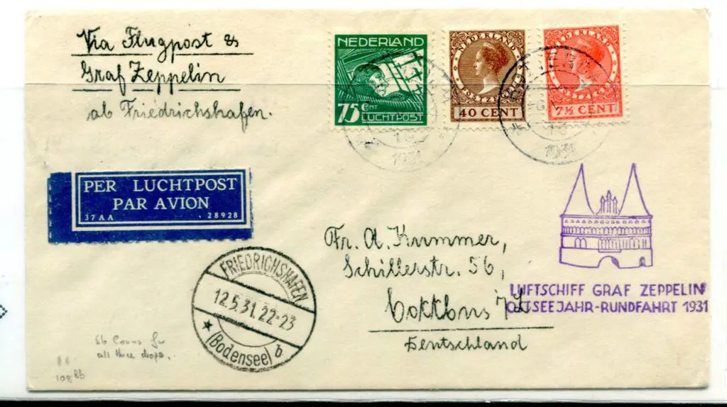 1931 (8th May) "Ostseejahr" Round flight cover ... Image 1++