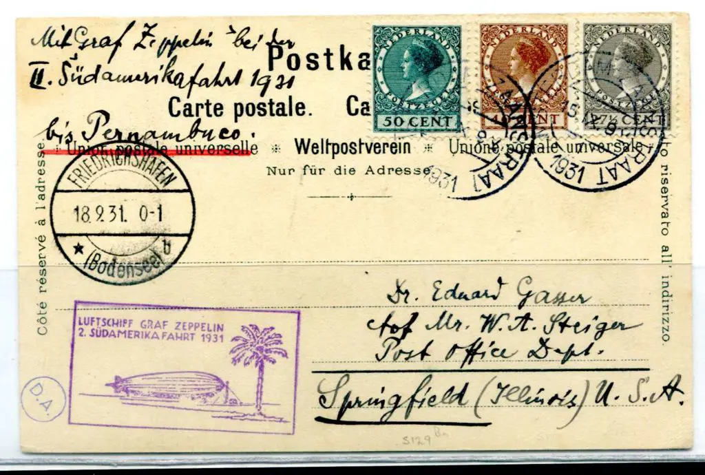 1931 (14th Sept) 2nd South America flight with ... Image 1++