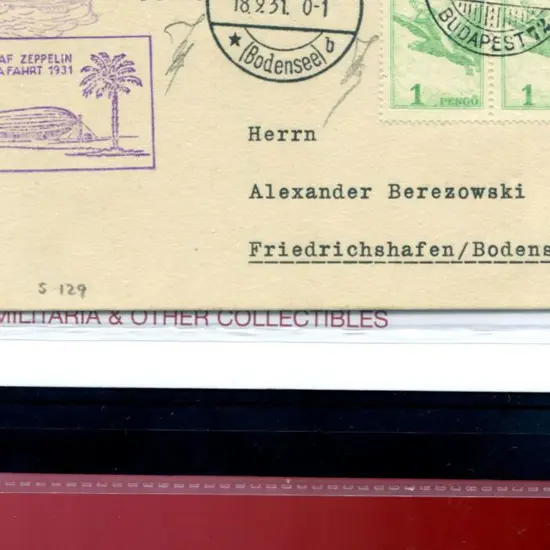 1931 (18th Sept) Hungary 2nd South America Flight ...