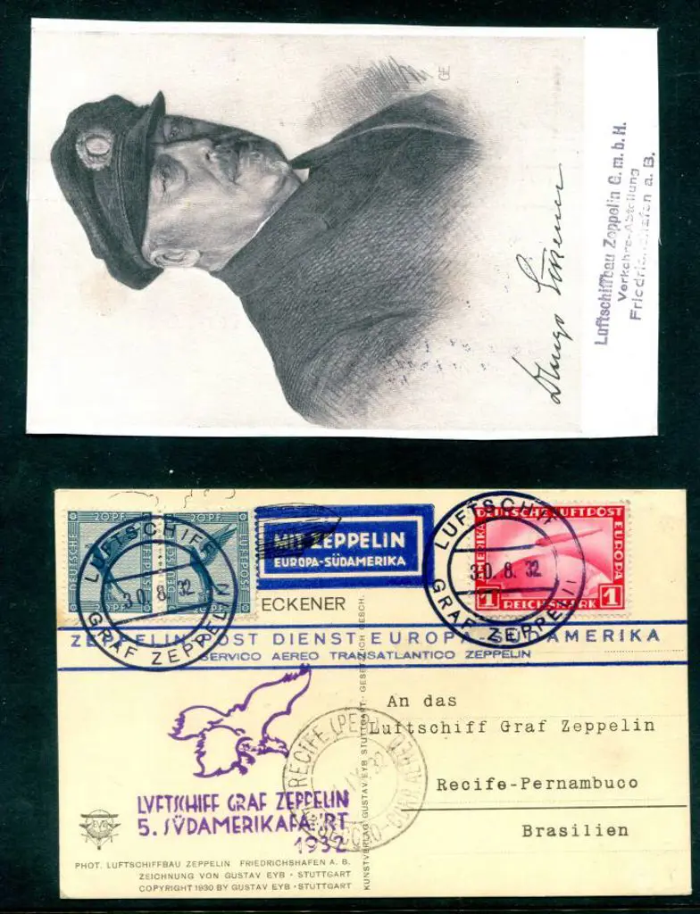 1932 (30th Aug) 5th South America flight card with ... Image 1++