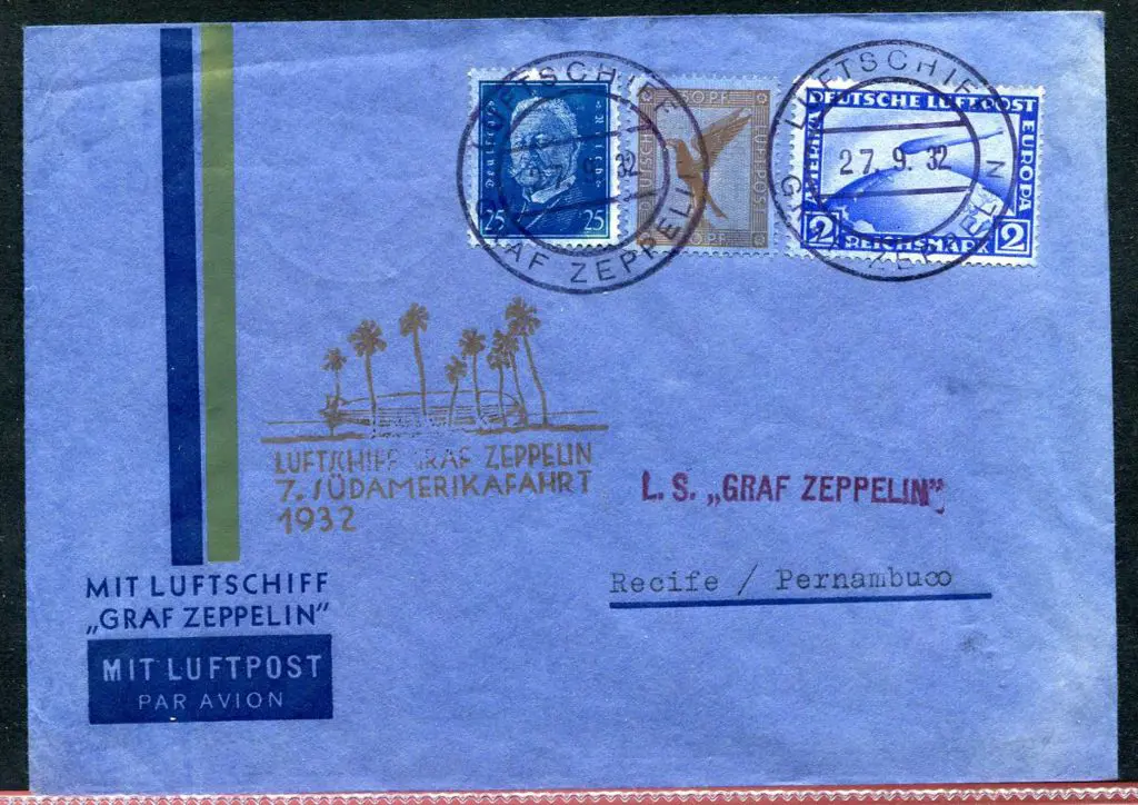 1932 (27th Sept) 7th South America flight env in ... Image 1++