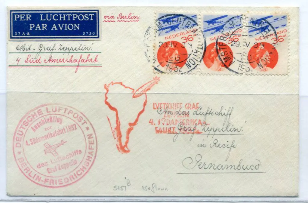 1932 (29th Sept) 4th South America flight cover ... Image 1++