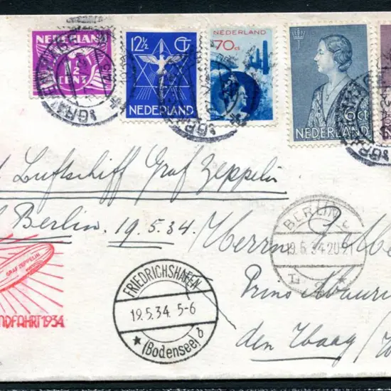 1934 (12th May) German flight endorsed "Mil ...