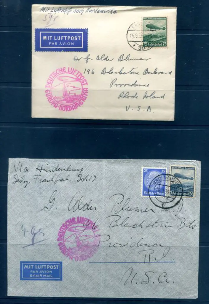 1936 (14th Sept) LZ129 "Europa-Nordamerika" cachet ... Image 1++