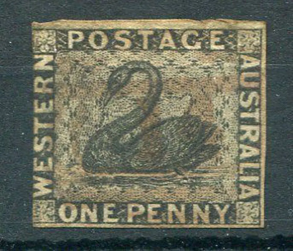 1854 1d black. Left margin just touches design ... Image 1++