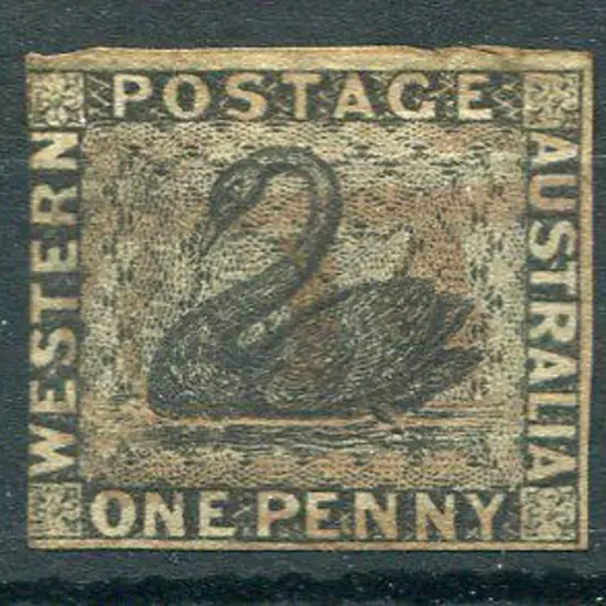 1854 1d black. Left margin just touches design ...