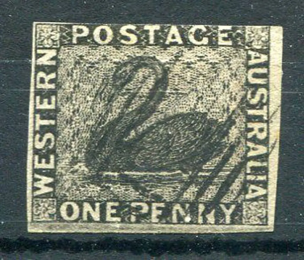1854 1d black with 3 clear even margins just ... Image 1++