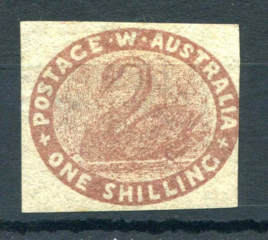 1854 1/- deep red-brown. Unused mint example just ... Image 1++