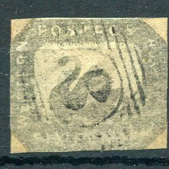 1859 6d grey-black with 4 close to touching ...