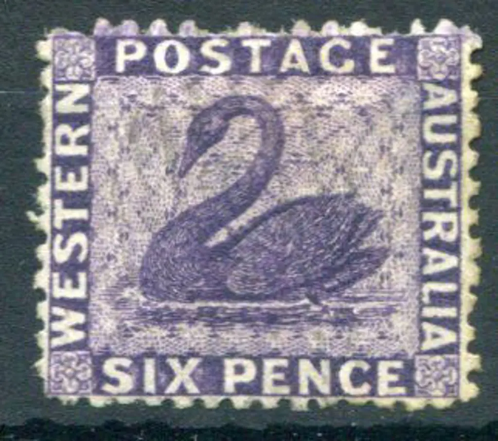 1864 6d indigo violet, wmk CC upright, perf. 12½. ... Image 1++