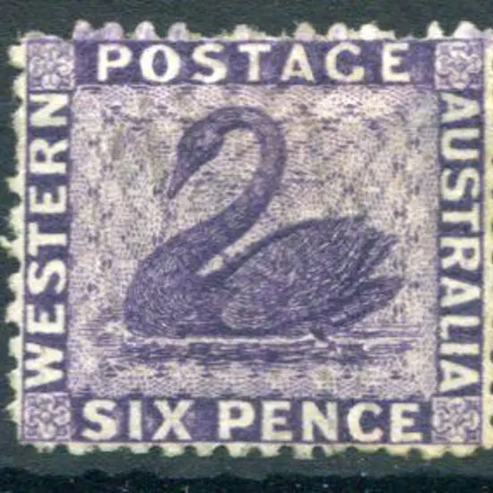 1864 6d indigo violet, wmk CC upright, perf. 12½. ...