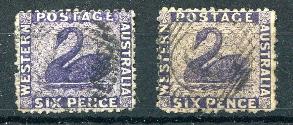 1864 6d indigo-violet, wmk CR/CC perf. 12½ x 2 ... Image 1++