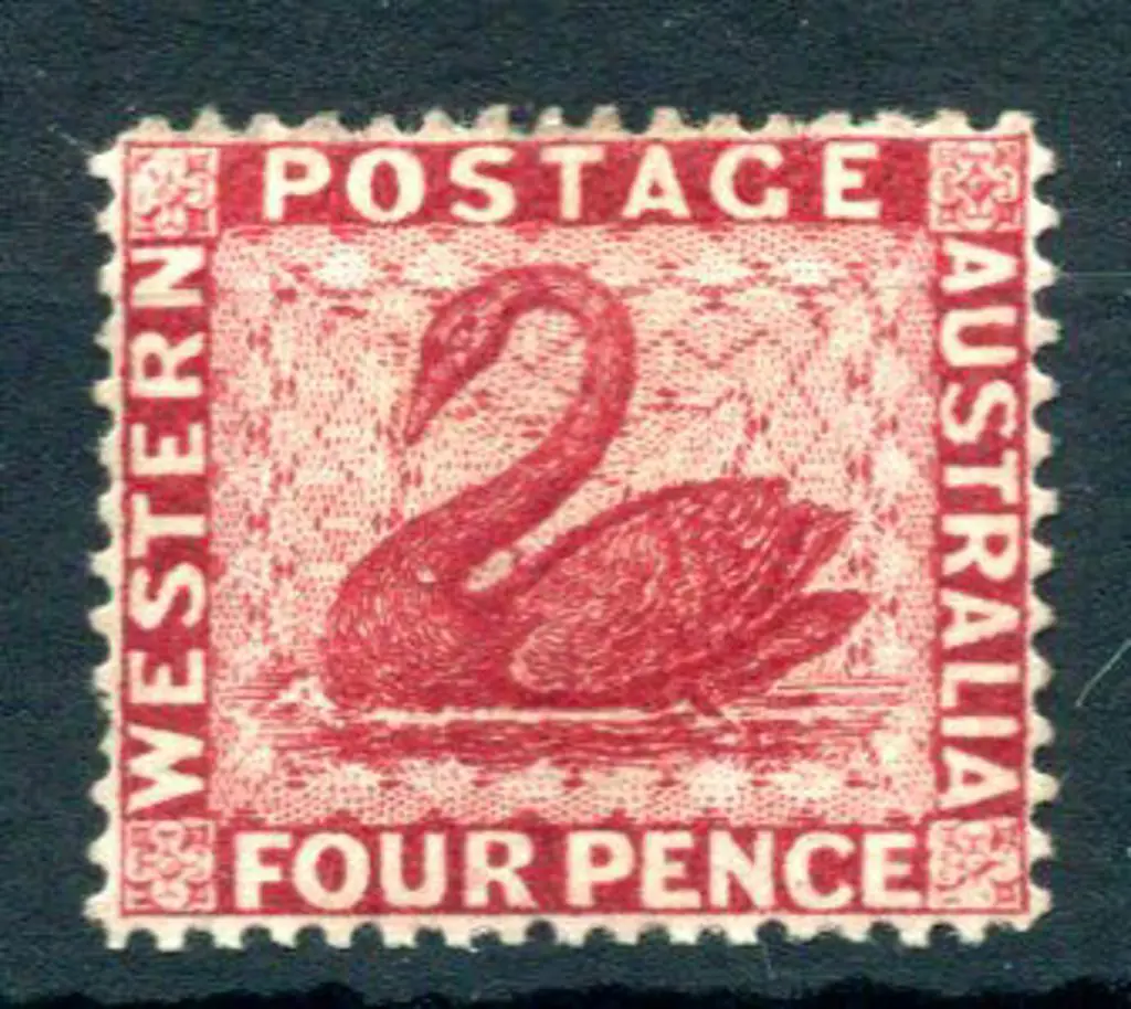 1882 4d carmine perf. 14, wmk Cr/CA sideways. Fine ... Image 1++