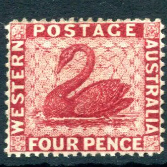 1882 4d carmine perf. 14, wmk Cr/CA sideways. Fine ...