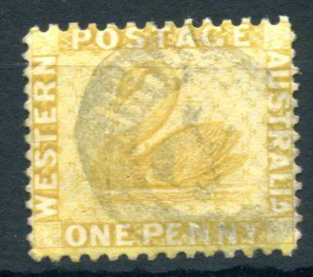 1882/85 1d yellow-ochre, perf. 12x14. Lightly used ... Image 1++
