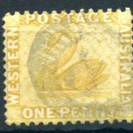1882/85 1d yellow-ochre, perf. 12x14. Lightly used ...
