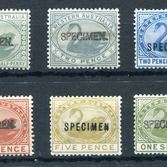 1888 ½d, 2d, 2½d, 4d, 5d & 1/-De La Rue Crown/CA ...