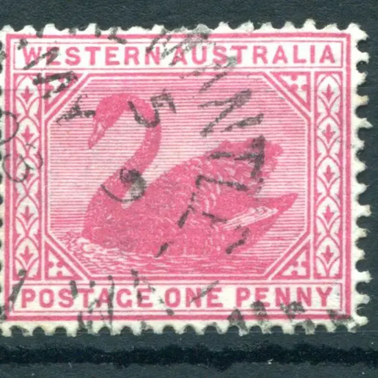 1898 1d carmine with inverted wmk. F/U by part ...