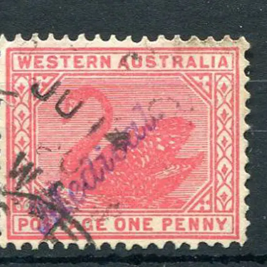 1898 1d carmine-rose (SG 112), 1902 1d carmine (SG ...