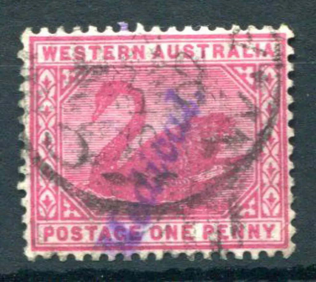 1898/1907 1d carmine, W Crown A wmk, perf. 14 with ... Image 1++