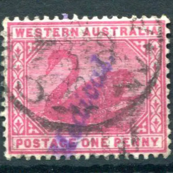 1898/1907 1d carmine, W Crown A wmk, perf. 14 with ...