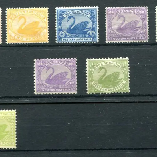 1898/1907 1d to 1/- W Crown A wmk, perf. 14 set of ...