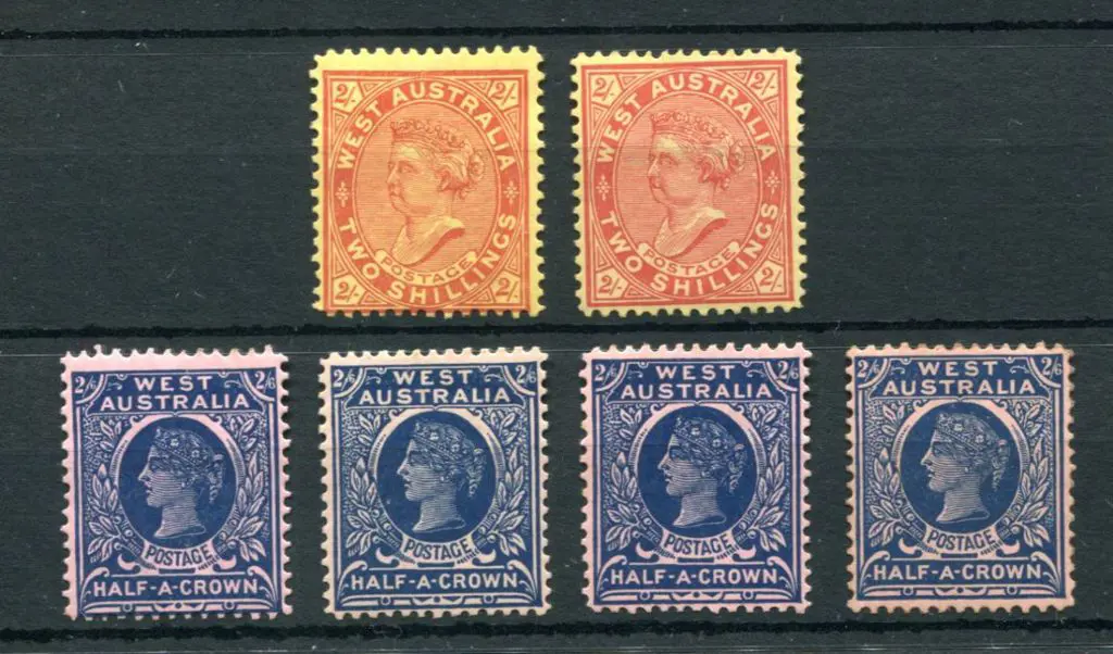 1902/11 2/- red on yellow, wmk V/crown perf. 12½ x ... Image 1++
