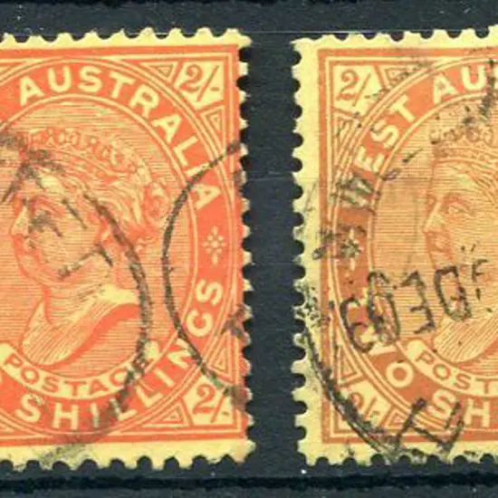 1902/11 2/- red on yellow, perf 12½ double lined J ...