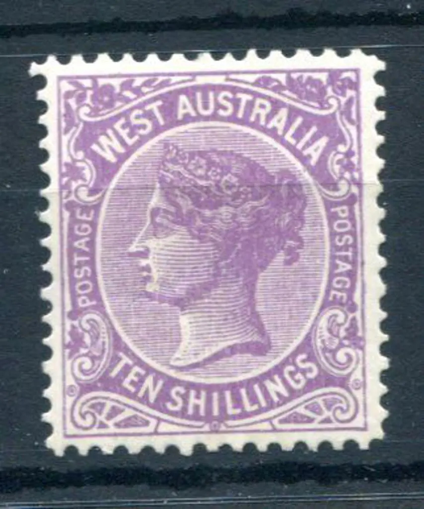 1902 10/- deep mauve. MLH with dealers mark & well ... Image 1++