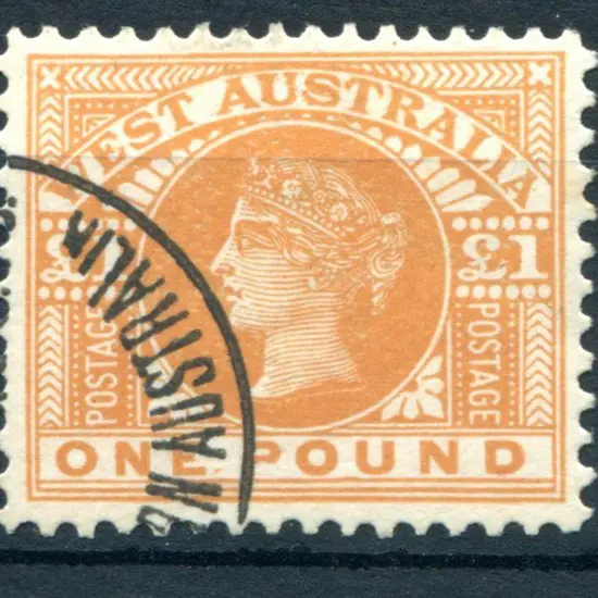 1909 £1 orange. Fine used with neat corner cancel. ...