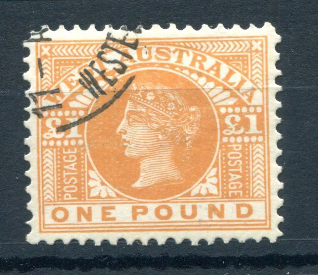 1909 £1 orange with part Perth cds for inclusion ... Image 1++