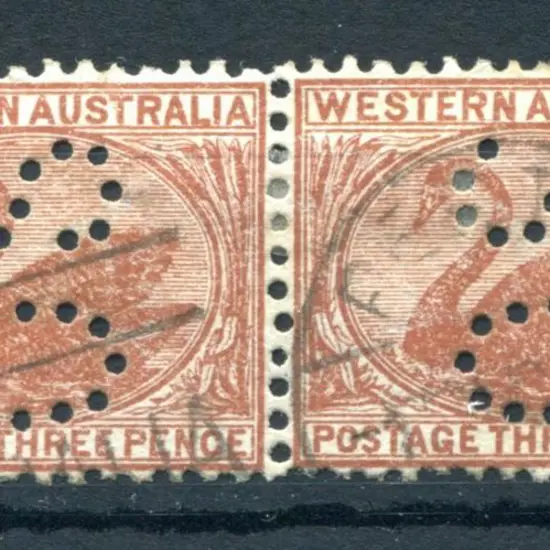 1912 3d dull orange-brown with Crown over double ...