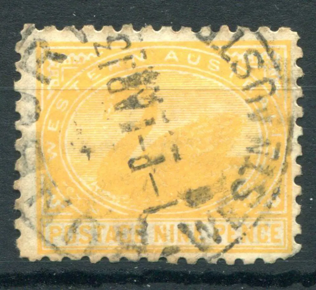 1912 9d orange with upright wmk. Fine used by ... Image 1++