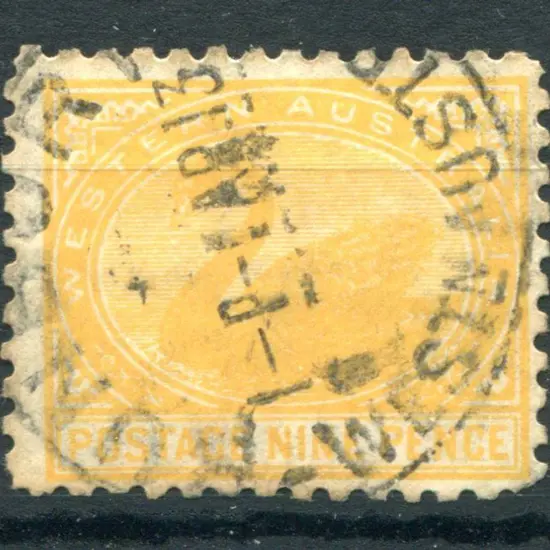 1912 9d orange with upright wmk. Fine used by ...