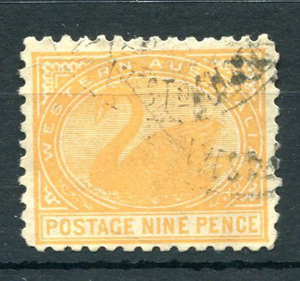 1912 9d orange with upright wmk. Used by ... Image 1++