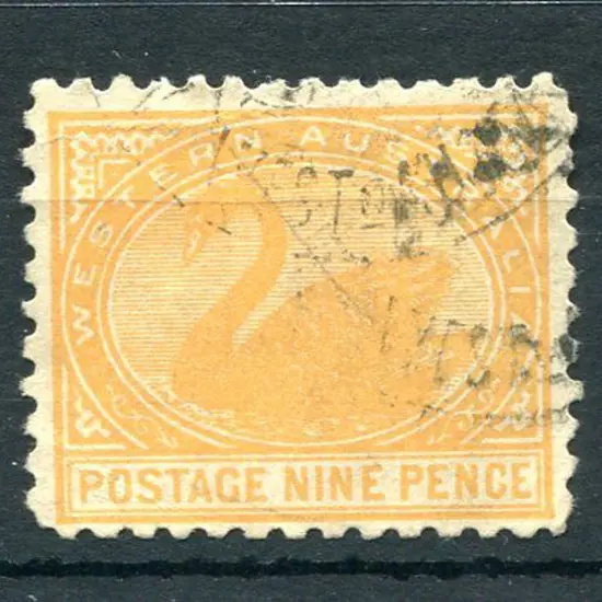 1912 9d orange with upright wmk. Used by ...