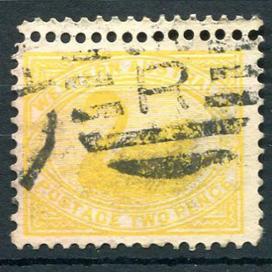 1905/12 2d orange-yellow with sideways left ...