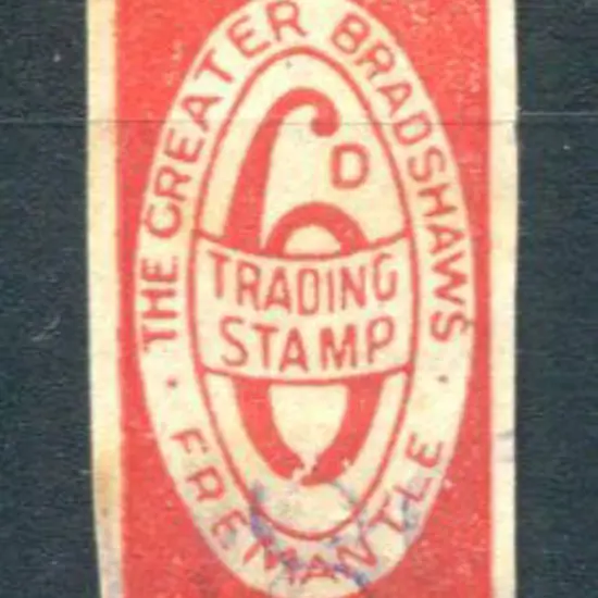 1900c 6d "THE GREATER BRADSHAWS TRADING STAMP ...