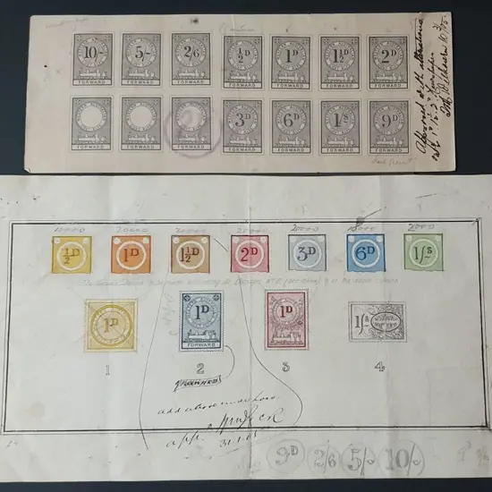 1905/07 Railway Stamps with two pre-issue approved ...