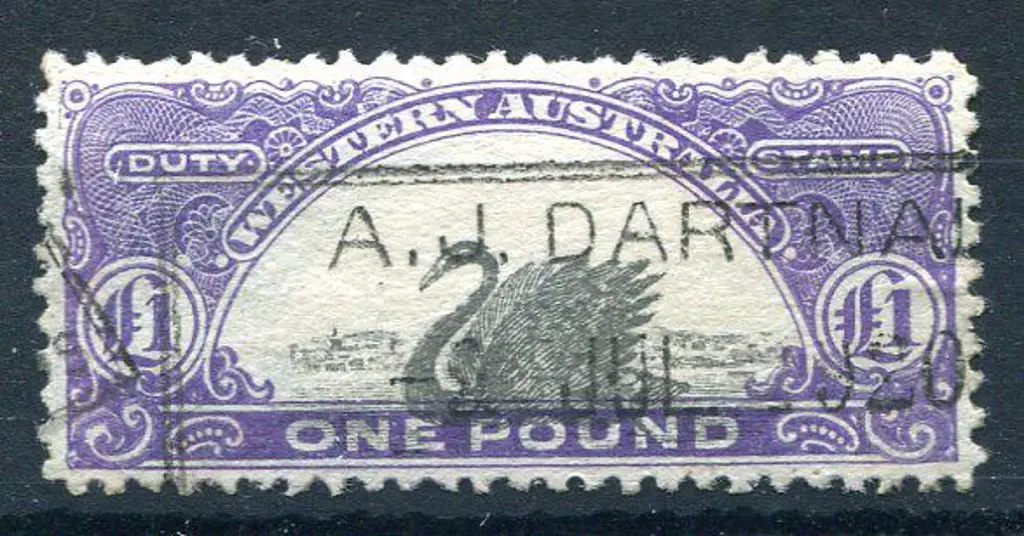 1919 £1 black & violet, perf. 11 W Crown A wmk ... Image 1++