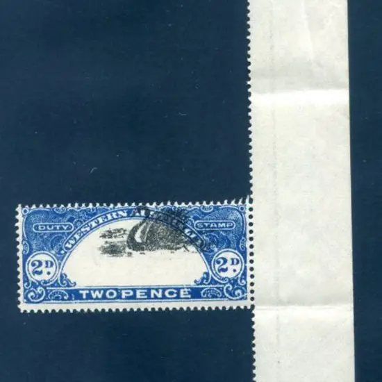 1922 2d black & dark blue, perf. 14½x13½, with ...