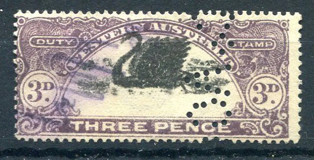 1922 3d black & violet perf.14 with W Crown A wmk. ... Image 1++