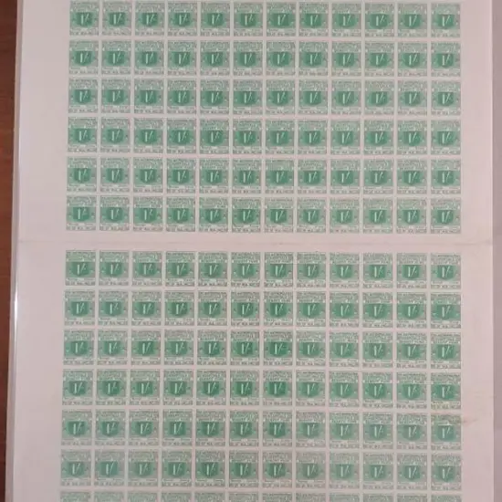 1940's 1/- green Metropolitan Hospitals Benefit ...