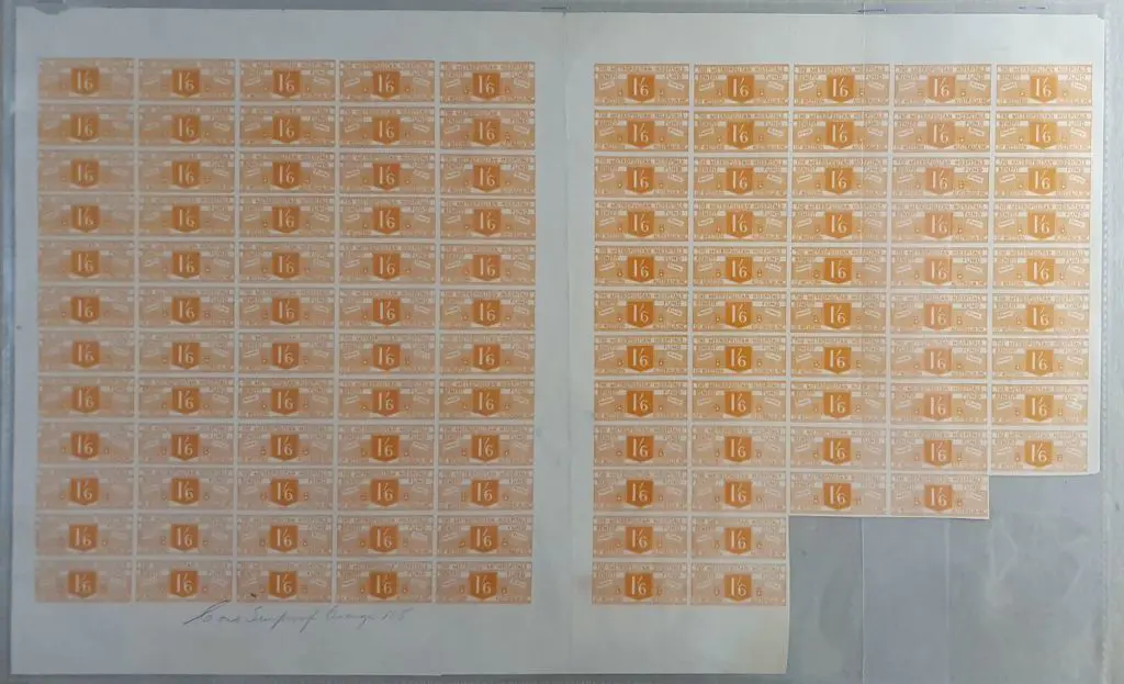 1940's 1/6d orange "THE METROPOLITAN HOSPITALS ... Image 1++